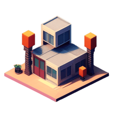 Asset Diffusion (Beta)_isometric building, low poly style_image-3_1686616672