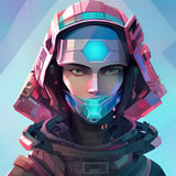 Cel-Shaded Universe_Cyberpunk+, Face of adventure woman_image-1_1689111344